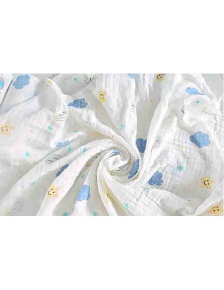Gauze Muslin Diaper 120 * 120 - Clouds buy in online store