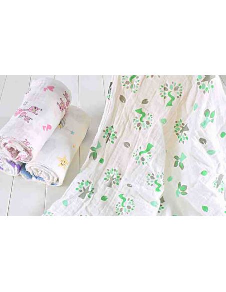 Gauze Muslin Diaper 120 * 120 - Trees buy in online store Gauze Muslin Diaper 120 * 120 - Trees buy in online store