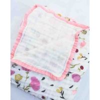Garloy Muslin Double Double 120 * 120 - Pink Flowers buy in online store