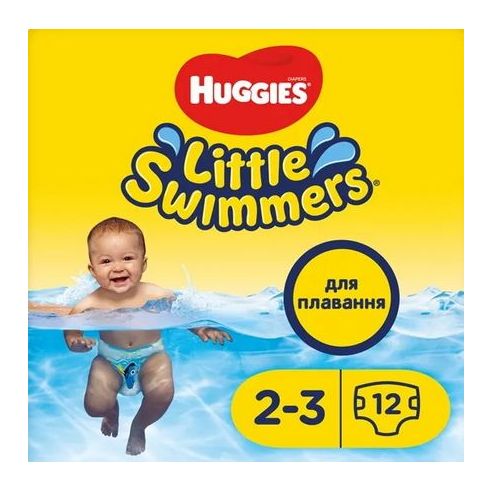 Panties-diapers for swimming Huggies Little Swimmers Size 2-3 (3-8 kg), 12 pcs buy in online store