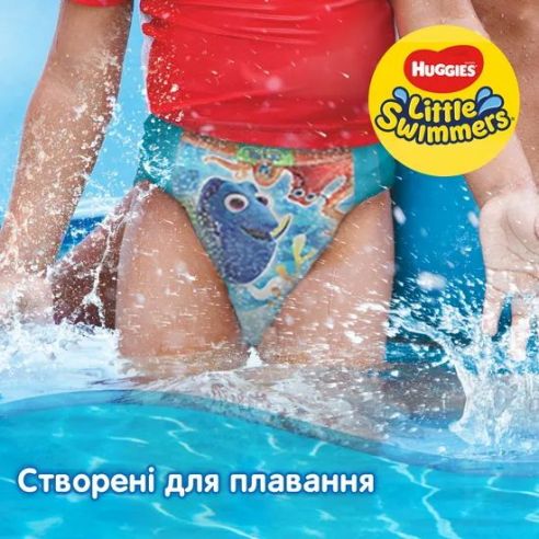 Panties-diapers for swimming Huggies Little Swimmers Size 2-3 (3-8 kg), 12 pcs buy in online store