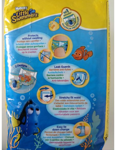 Panties-diapers for swimming Huggies Little Swimmers Size 2-3 (3-8 kg), 12 pcs buy in online store Panties-diapers for swimming Huggies Little Swimmers Size 2-3 (3-8 kg), 12 pcs buy in online store