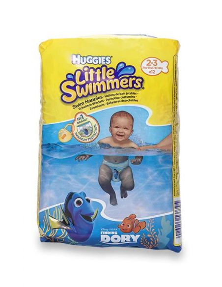 Panties-diapers for swimming Huggies Little Swimmers Size 2-3 (3-8 kg), 12 pcs buy in online store Panties-diapers for swimming Huggies Little Swimmers Size 2-3 (3-8 kg), 12 pcs buy in online store