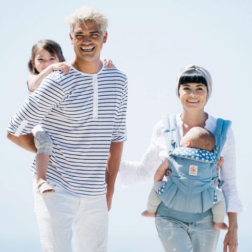 Ergonomic Ergo Backpack Ergobaby Ergo Baby Omni 360 Blue Daisies buy in online store