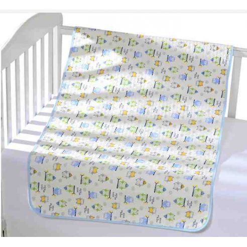 Diaper waterproof cotton owls with layers - size 50 * 70cm buy in online store