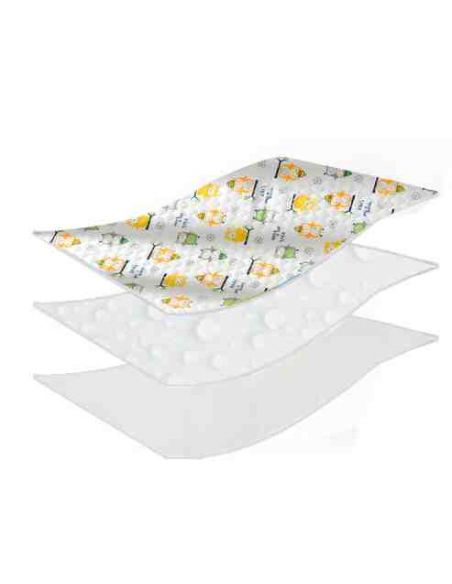 Diaper waterproof cotton owls with layers - size 50 * 70cm buy in online store