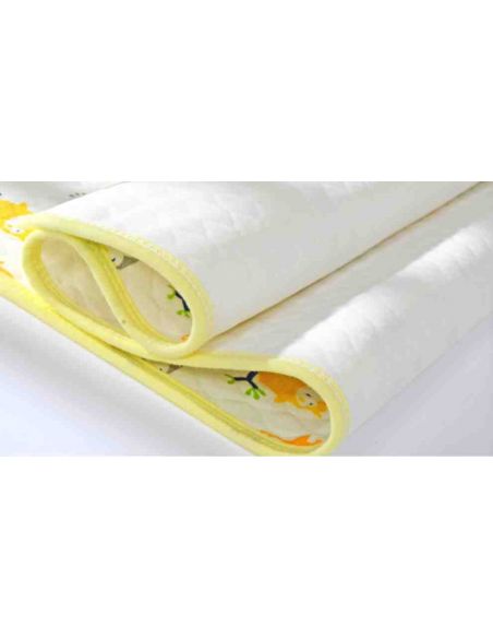 Diaper waterproof cotton owls with layers - size 50 * 70cm buy in online store