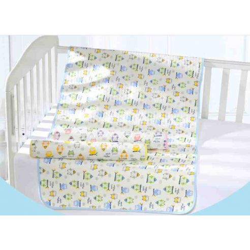 Diaper Waterproof cotton owls with a layer - size 69 * 104cm buy in online store