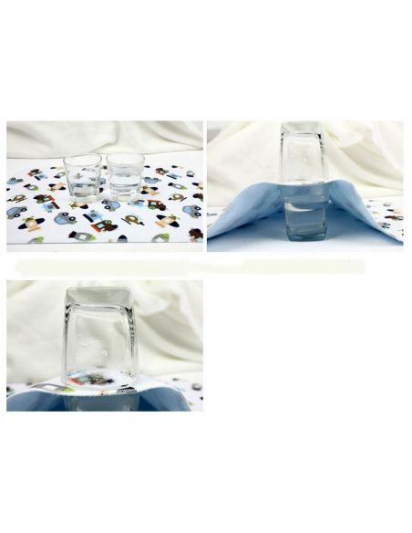 Diaper Bilateral Bamboo Mahra + Nerd. Breathable membrane + clap. Flannel - size 50 * 70cm buy in online store