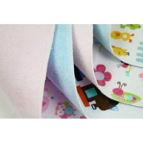 Diaper Bilateral Bamboo Mahra + Nerd. Breathable membrane + clap. Flannel - size 70 * 80cm buy in online store