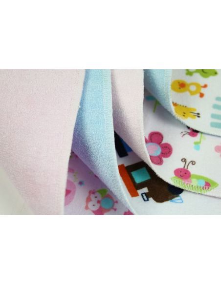 Diaper Bilateral Bamboo Mahra + Nerd. Breathable membrane + clap. Flannel - size 70 * 80cm buy in online store