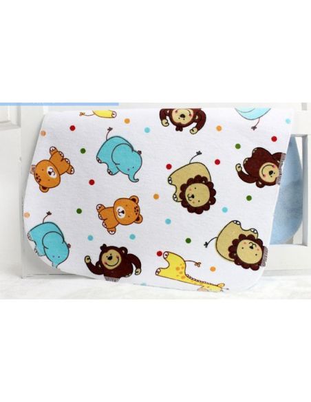 Diaper Bilateral Bamboo Mahra + Nerd. Breathable membrane + clap. Flannel - size 80 * 100cm buy in online store
