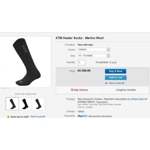 Socks XTM Heater Machrow 27-30 Red buy in online store