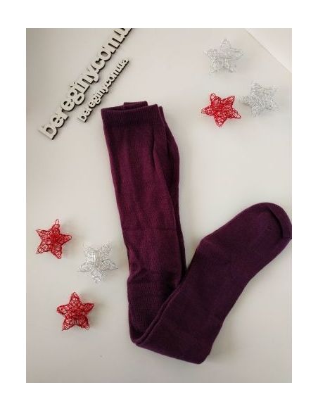 Merino wool tights 86-92 eggplant buy in online store