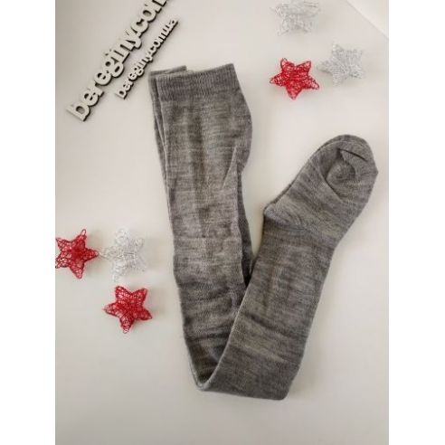 Merino wool tights 98-104 gray buy in online store
