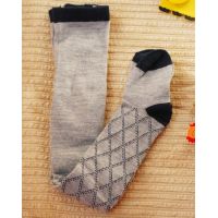 Merino wool tights 98-104p - gray rhombus buy in online store
