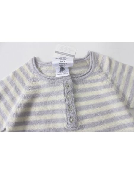 Man Slip Higgledee 0-3 months Merino Gray Wool buy in online store