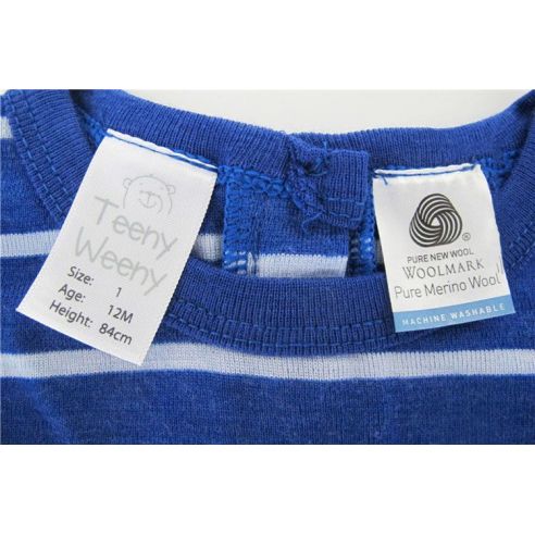 T-shirt Long Sleeve Teeny Weeny Pure Merino Wool Size 6-9 months buy in online store