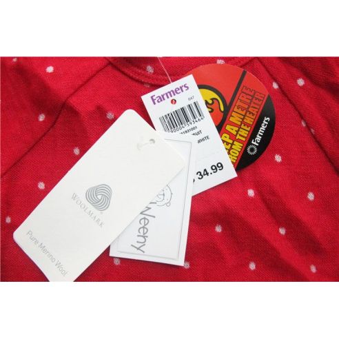 Long Sleeve Body Teeny Weeny Pure Merino Wool Size 6-9 months buy in online store