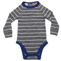 Long Sleeve Body Teeny Weeny Pure Merino Wool Size 2 Year (92cm) Gray buy in online store