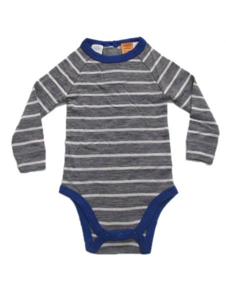 Long Sleeve Body Teeny Weeny Pure Merino Wool Size 2 Year (92cm) Gray buy in online store
