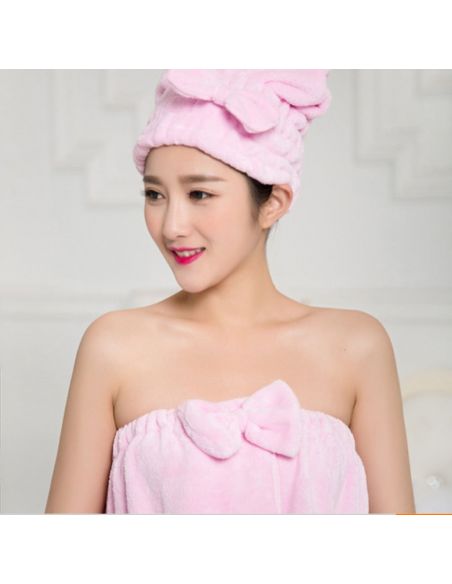 Bath Women's Towel Sarafan + Tight And Mild Microfiber Hat buy in online store Bath Women's Towel Sarafan + Tight And Mild Microfiber Hat buy in online store