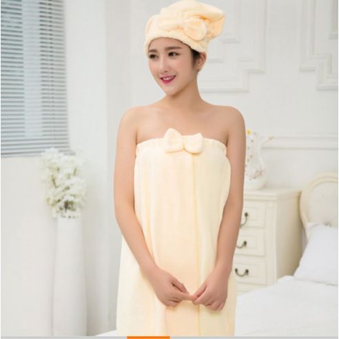 Bath Women's Towel Sarafan + Tight And Mild Microfiber Hat buy in online store