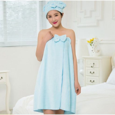 Bath Women's Towel Sarafan + Tight And Mild Microfiber Hat buy in online store