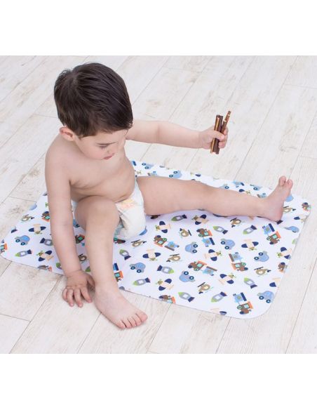 Diaper Bilateral Bamboo Mahra + Nerd. Breathable membrane + clap. Flannel - size 100 * 150cm buy in online store