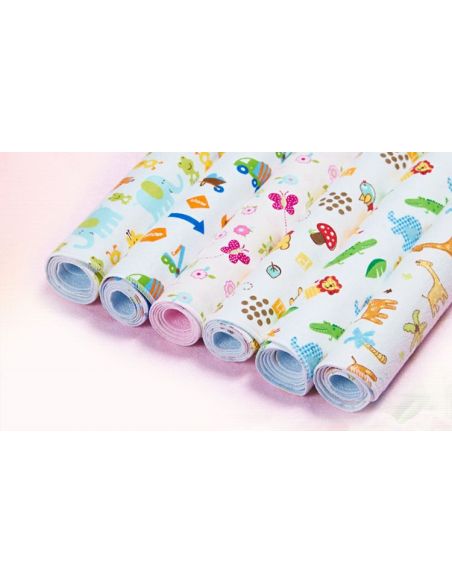 Diaper Bilateral Bamboo Mahra + Nerd. Breathable membrane + clap. Flannel - size 100 * 150cm buy in online store