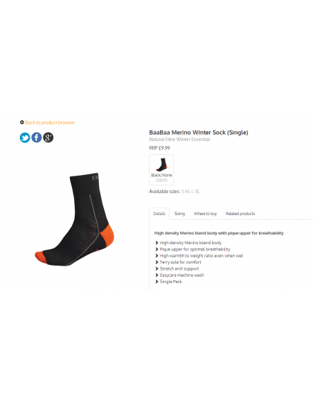 Endura Baabaa Tronoscale Wool Merino buy in online store
