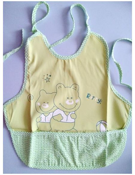 Cotton slotman apron with pocket - Bear green buy in online store Cotton slotman apron with pocket - Bear green buy in online store