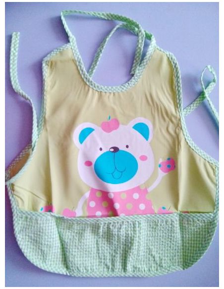 Cotton Aluminum Apron With Pocket - Green Bear buy in online store