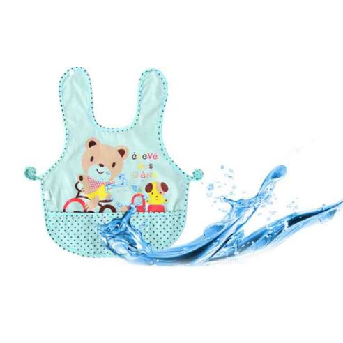 Cotton slotman apron with pocket - yellow giraffe buy in online store