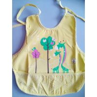 Cotton slotman apron with pocket - yellow giraffe buy in online store
