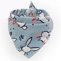 Slotman, bib, araphak on the button - hares on gray buy in online store