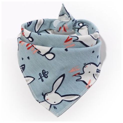 Slotman, bib, araphak on the button - hares on gray buy in online store