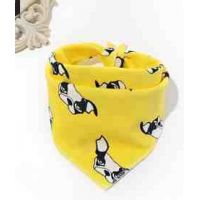 Whirl, bib, araphak on button - dog on yellow buy in online store