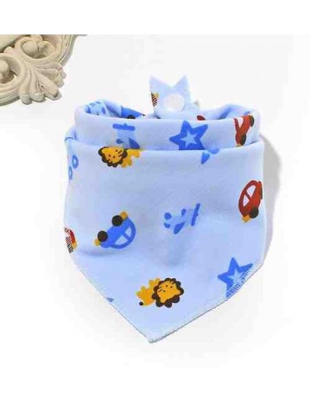 Whirl, bib, araphak on button - machines on blue buy in online store Whirl, bib, araphak on button - machines on blue buy in online store