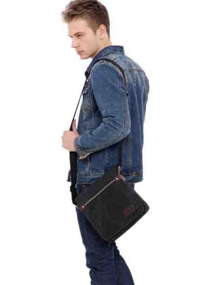 Men's Bag Barstie Cotton K020 Black buy in online store Men's Bag Barstie Cotton K020 Black buy in online store