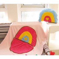 Warm blanket and pillow, 2 in 1 - Rainbow buy in online store