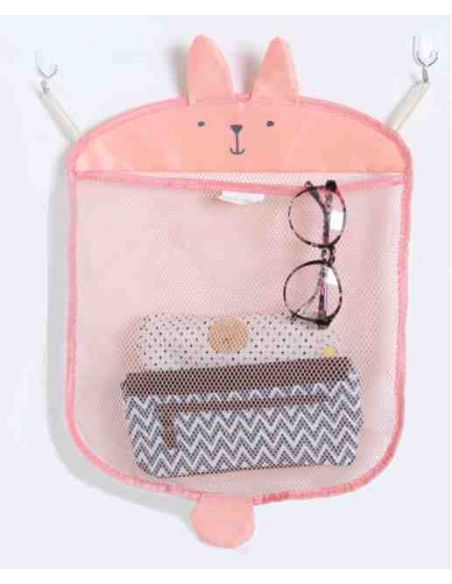 Mesh Organizer for storing toys in a Bathroom Alarger + 2 Vacuum Hook - Gray buy in online store