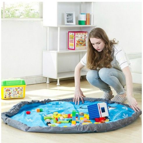 Rug Organizer for Toys 150cm - Black and Gray buy in online store