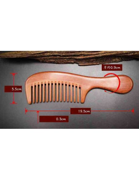 Mahogany hairbrush 16 teeth buy in online store