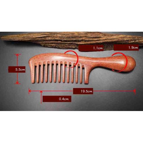 Mahogany hairbrush 13 teeth buy in online store