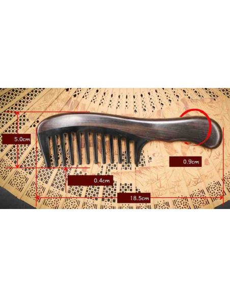 Comb from ebony (black) tree with inset from buffalo horns buy in online store Comb from ebony (black) tree with inset from buffalo horns buy in online store