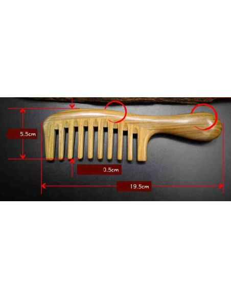 Sandalwood hairbrush wide teeth 19,5cm buy in online store Sandalwood hairbrush wide teeth 19,5cm buy in online store