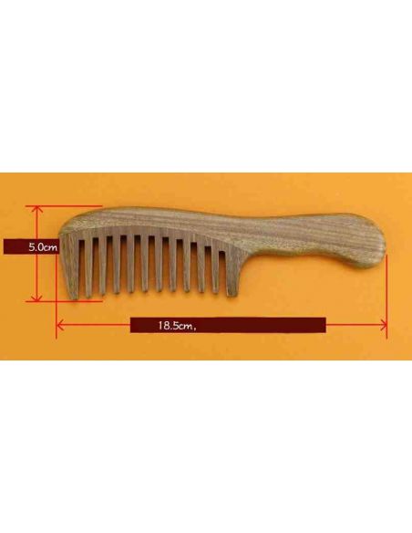 Sandalwood hairbrush Wide teeth 18.5cm buy in online store Sandalwood hairbrush Wide teeth 18.5cm buy in online store