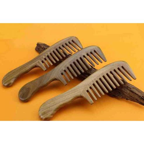 Sandalwood hairbrush Wide teeth 18.5cm buy in online store