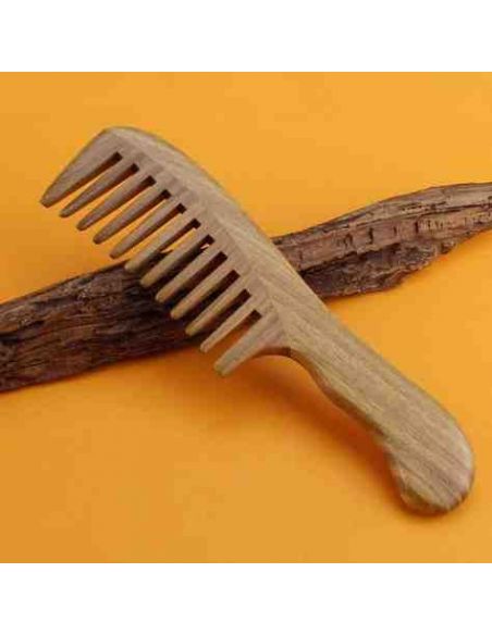 Sandalwood hairbrush Wide teeth 18.5cm buy in online store Sandalwood hairbrush Wide teeth 18.5cm buy in online store